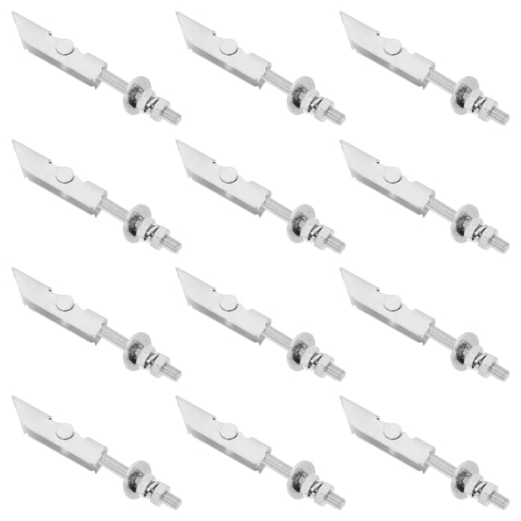 YUNLIGHTS Heavy Duty Toggle Bolts, Aircraft Screws, Plated Silver, Carbon Steel, for Storage, 12Pcs