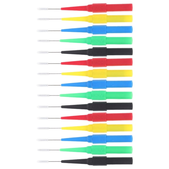 YUNLIGHTS 15pcs Auto Repairing Multimeter Piercing Test Probes 0.7mm Plastic
