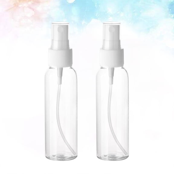 YUNLIGHTS 15Pcs Transparent Portable Spray Bottles Durable Plastic Containers for Storage