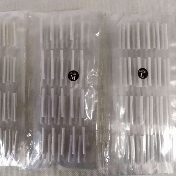 YUNLIGHTS 160Pcs Durable Cotton Eyelash Rods Tools White Small Eyelash Bar for Woman Use
