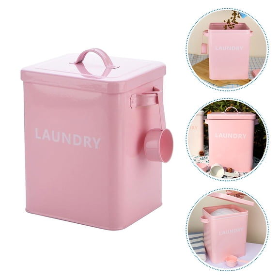 YUNLIGHTS 1Pc Pink Kitchen Storage Container Large Capacity Rice Bucket for Home