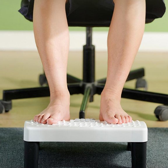 YUNLIGHTS 1Pc Office Foot Rest with Roller Massage and Non Slip Ergonomic Design for Home