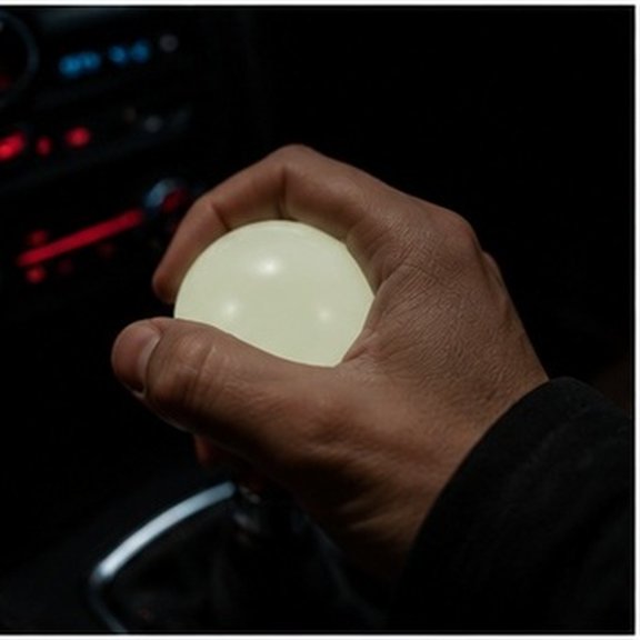 YUNLIGHTS 1Set Glow in The Dark Acrylic Gear Shifter Knob Light Green Round Ball Style for Car Interior