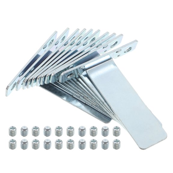 YUNLIGHTS 1Set Plated Silver Picture Frame Pedestal Stand with Easy Screw Installation for Frames
