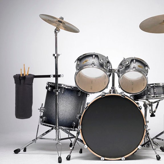 YUNLIGHTS 1Set Portable Black Drumstick Storage Barrel with Wear Resistant Material