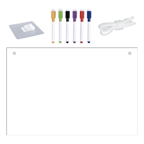 YUNLIGHTS 1Set Transparent Acrylic Dry Erase Board Modern Hanging Message Board for Office Use