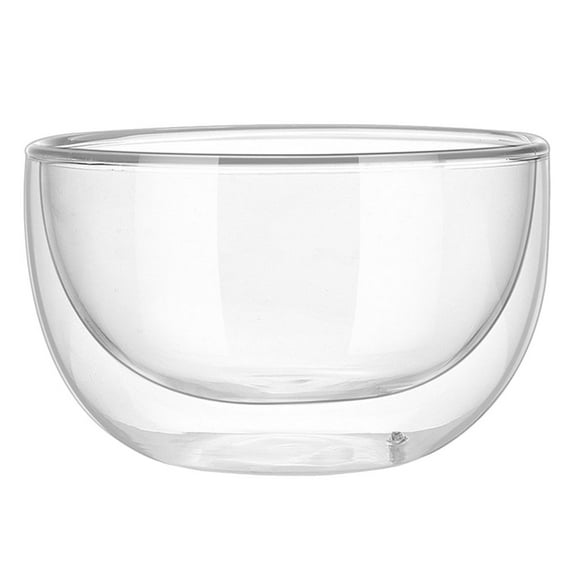 YUNLIGHTS Crystal Clear Glass Bowl for Cold Drinks and Dessert Storage