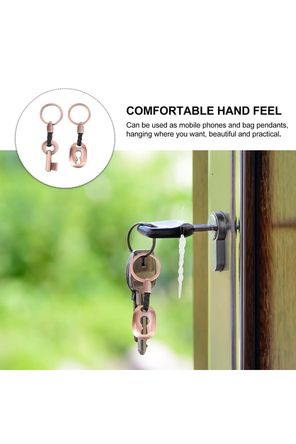 Couple Key Chain Photo Keychain Unique Decorative Accessory 2Pcs