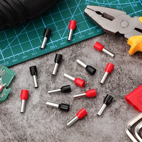 YUNLIGHTS 200Pcs Copper Wire Ferrules Connectors Insulated Terminals for Secure Electrical Use