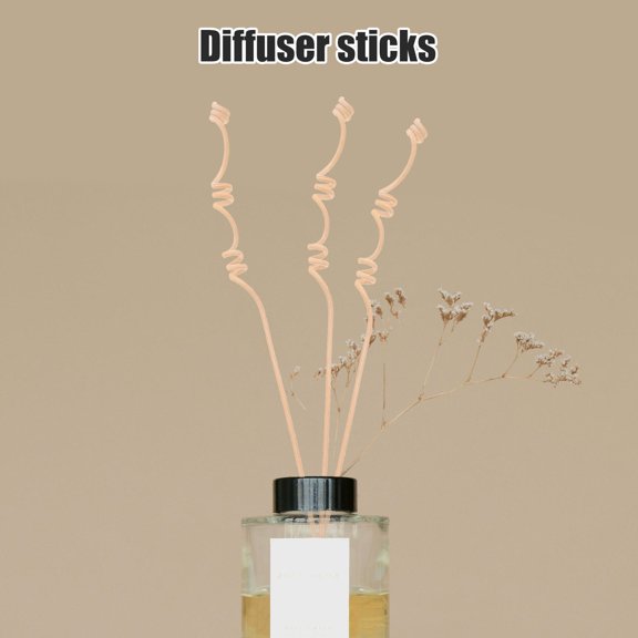 YUNLIGHTS 20Pcs Replacement Diffuser Sticks for Home Use Light Yellow Natural Wood Scented Oil Diffusers
