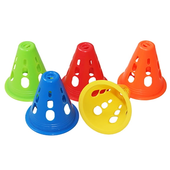 YUNLIGHTS 20Pcs Roller Skating Training Cones Made of Plastic Assorted Color for Agility Practice