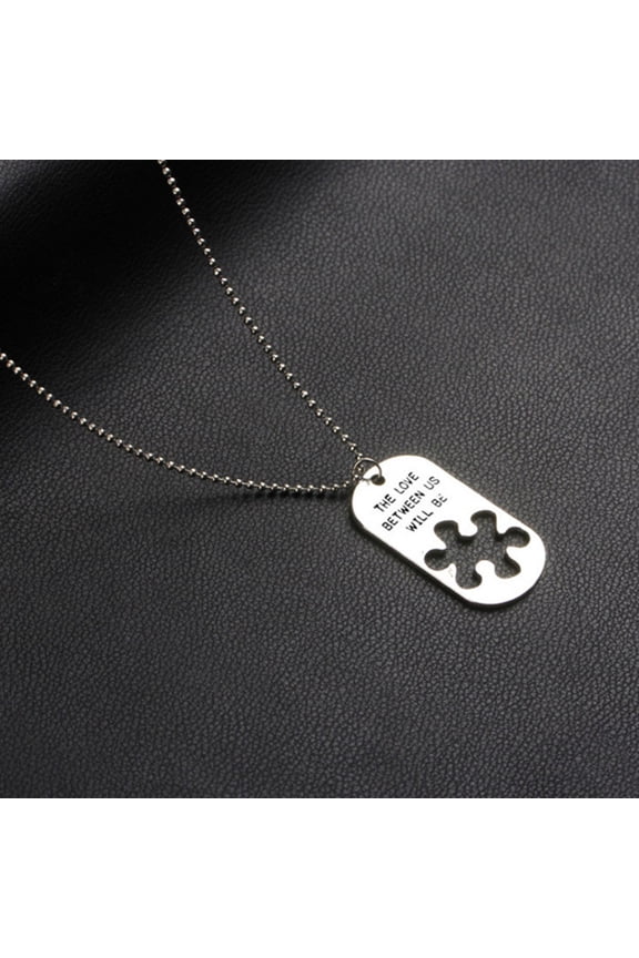 2Pairs Couple Necklaces Perfect for Anniversary Party and Daily Decoration