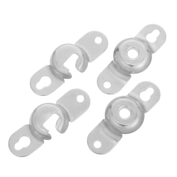 YUNLIGHTS 2Pairs Metal Blind Bracket Holder with Screws for Inside Mount Window Shades