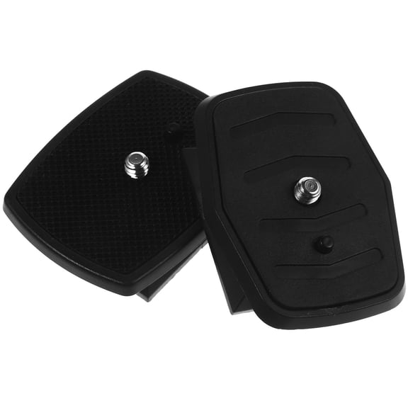 YUNLIGHTS Quick Release Plate for Dslr Camera, Black Plastic, Easy Installation, Sturdy and Reliable, 2Pcs