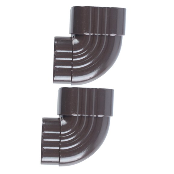 YUNLIGHTS 2Pcs Flexible Rain Gutter Downspout Connector 90 Degree Aluminum Alloy for Garden Drainage