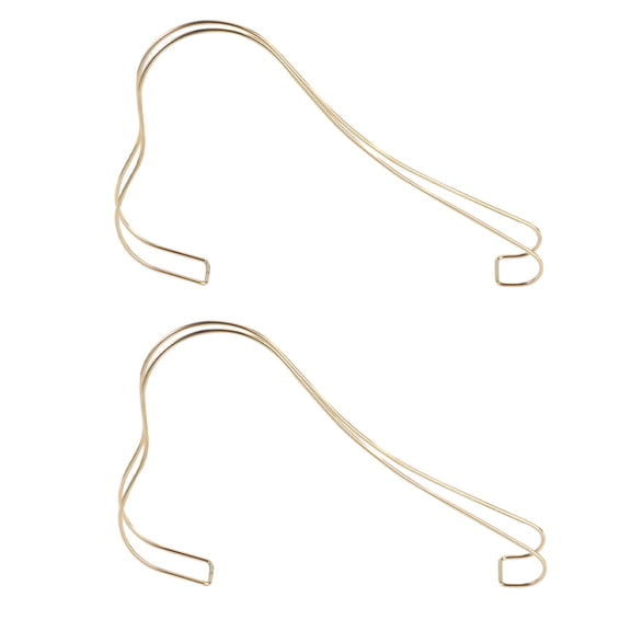 YUNLIGHTS 2Pcs Golden High Heels Display Rack Stainless Steel Shoes Organizer for Home and Shop