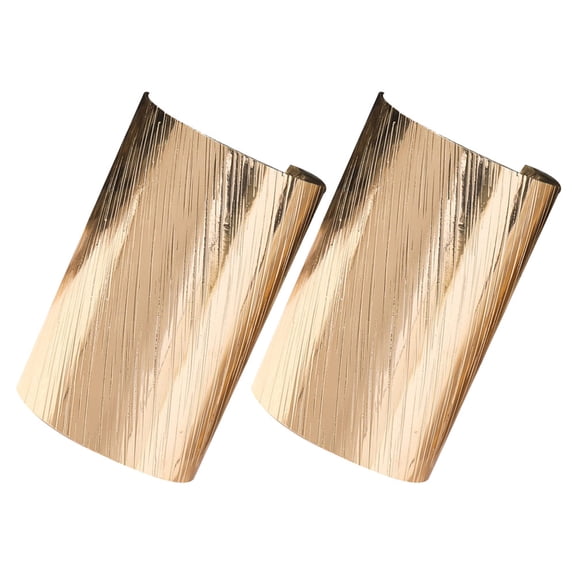 YUNLIGHTS 2Pcs Golden Metal Hair Tail Clips Versatile Ponytail Accessories for Home Styled Hair
