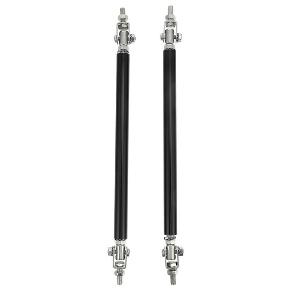 YUNLIGHTS 2Pcs Universal Front Bumper Lip Rods Easy Install Car Protector Aluminum Steel
