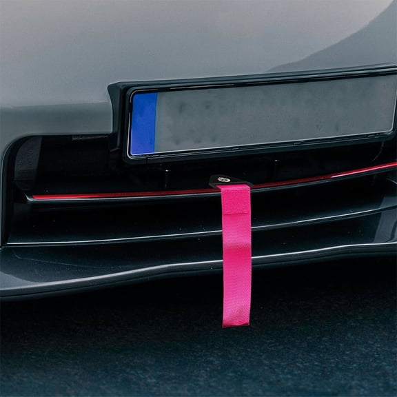YUNLIGHTS 2Pcs Universal Violet Tow Straps Easy Installation Car Tow Belt for Front Bumper Car Accessories