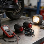 YUNLIGHTS Motorcycle LED Turn Signals Red Vintage Appeal Waterproof for Bike