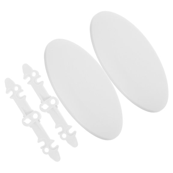 YUNLIGHTS 2Pcs White Plastic Ceiling Plate Cover for Electrical Junction Boxes with Seamless Flat Design