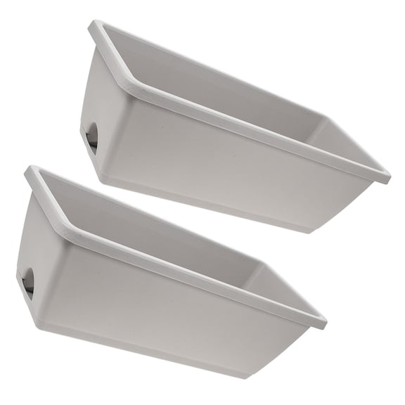 YUNLIGHTS 2Sets Lightweight Resin Windowsill Planter Trough Perfect for Succulent Planting