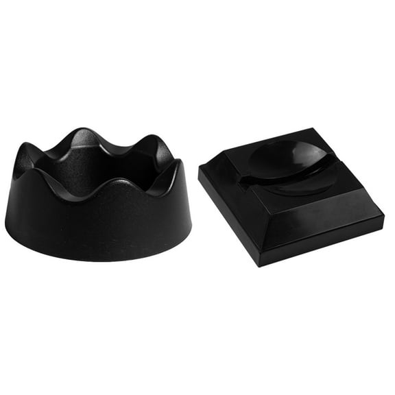 YUNLIGHTS 2Pcs Black Basketball Display Rack Plastic Stand Support Base for Home Office