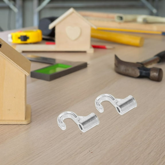 YUNLIGHTS 2Pcs Under Cabinet Hooks Metal Closet Rack Aluminum Alloy Clothes Hangers for Wardrobe