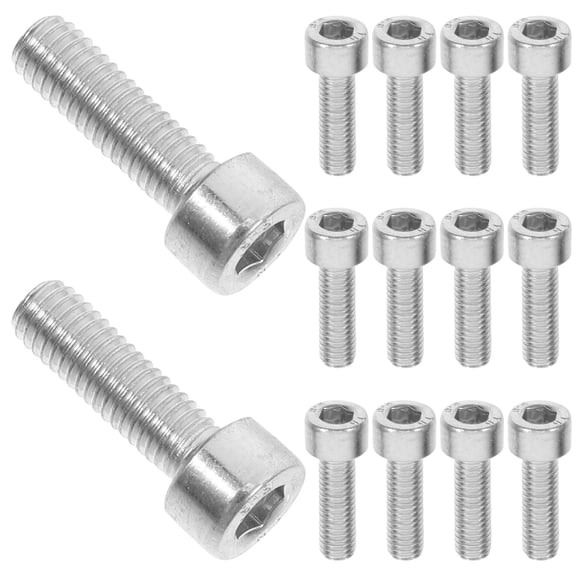 YUNLIGHTS 30Pcs M5x15mm Hex Socket Cap Screws Plated Silver for Chainsaw Starter Repair and Replacement