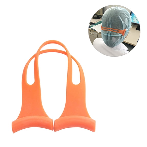 YUNLIGHTS 3Pcs Mask Hook Orange Lightweight Durable Mask Extension Buckle for Easy Carry