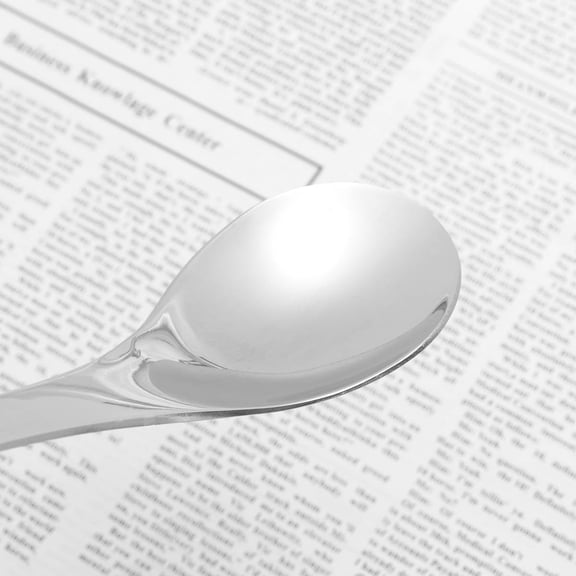 YUNLIGHTS 3Pcs Stainless Steel Spoon Set Plated Silver for Daily Meals Kitchen Use Dishwasher Safe Design