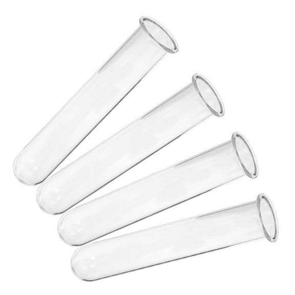 YUNLIGHTS 4Pcs Simple Transparent Glass Tubes for Plant Propagation and Floral Arrangements