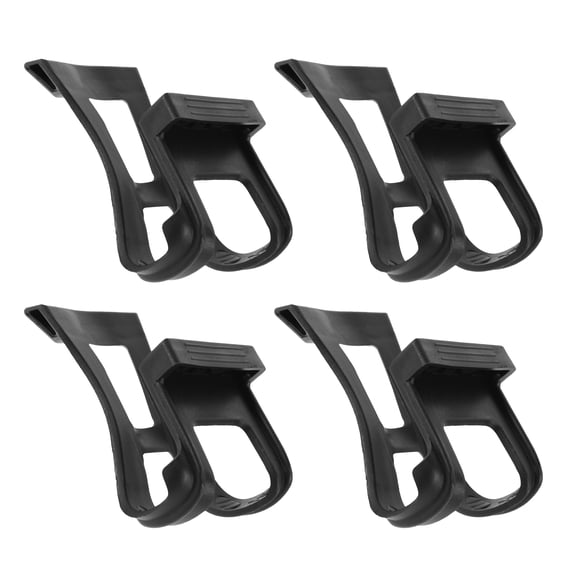 YUNLIGHTS 4Pcs Exercise Bike Toe Clips Cage Black Pedal Accessories for Enhanced Riding Performance