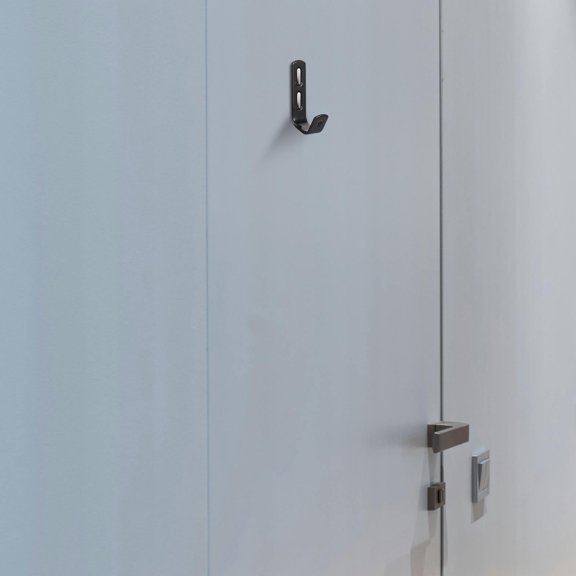 YUNLIGHTS 4Pcs Metal J Ladder Utility Hooks with Anti-Slip Surface Perfect for Dorm and Garage Storage
