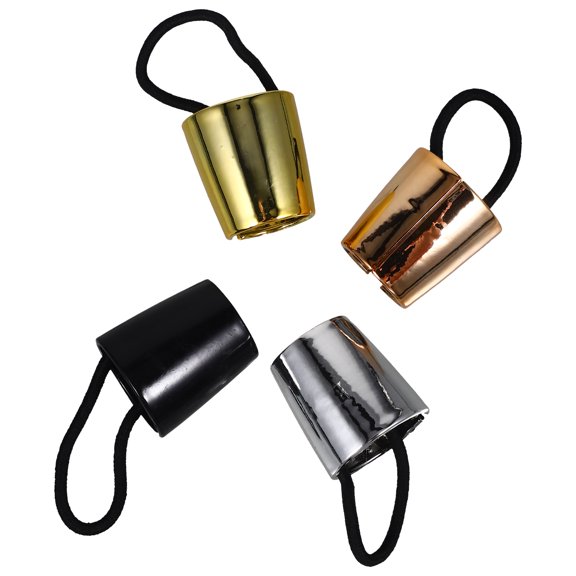 YUNLIGHTS 4Pcs Thick Hair Ties Ponytail Holders for Fine Hair with Durable and Non Slip Design