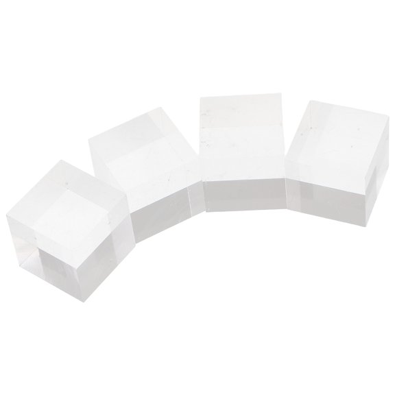YUNLIGHTS 4Pcs Transparent Acrylic Organizer Block for Boutique Displays and Home Use