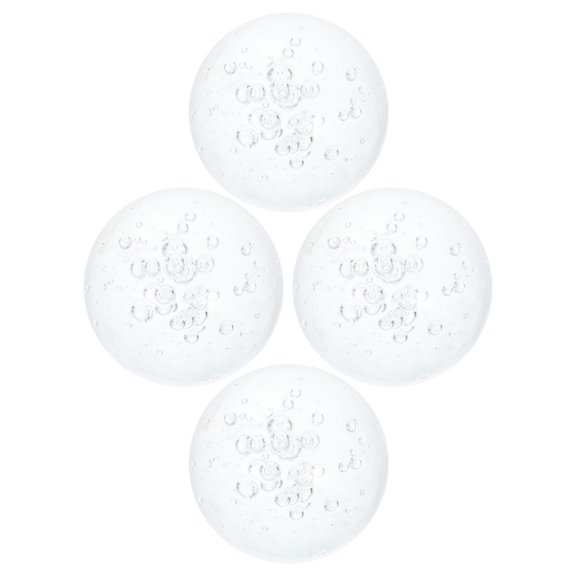 YUNLIGHTS 4pcs Bubble Glass Ball 1.6 Inch Glass Decorative Orb for Accent