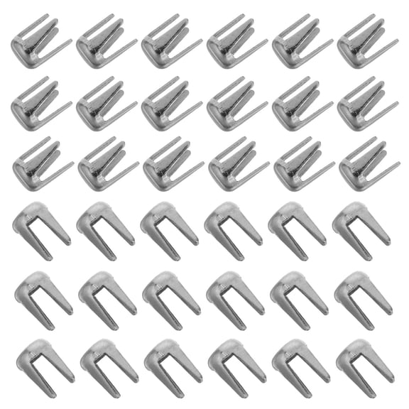 YUNLIGHTS Round Dome Plated Silver Metal Studs for Leathercraft and Bag Reinforcement 5000Pcs
