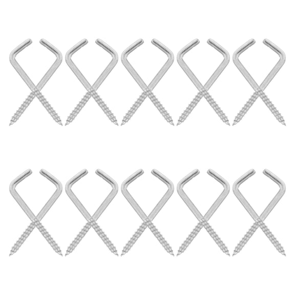 YUNLIGHTS 50pcs L Shaped Screw Hook 2 Inch Stainless Steel Wall Hanging Hook