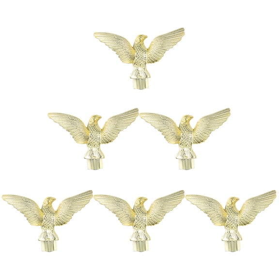 YUNLIGHTS 6pcs 6pcs Bird Flagpole Topper Plastic Finial Head for Outdoor Display