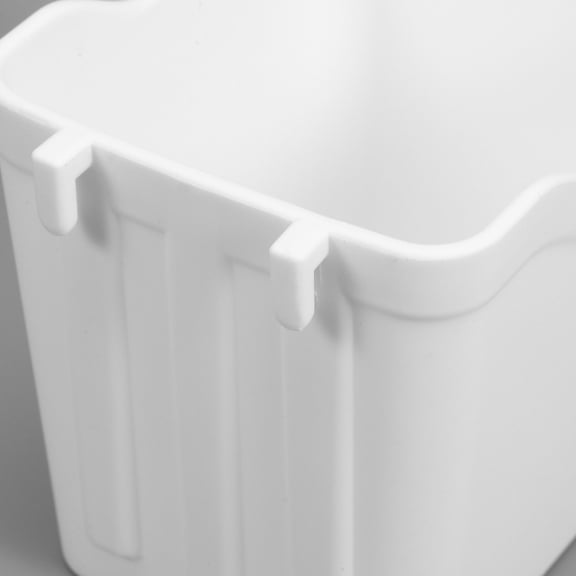 YUNLIGHTS 6Pcs White Peg Board Organizer Bins ABS for General Users Storage Solutions
