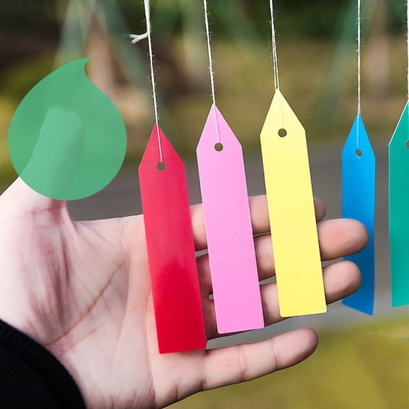YUNLIGHTS 6Set Plant Topper with Hole Assorted Colors Durable PVC Plant Marking Pole