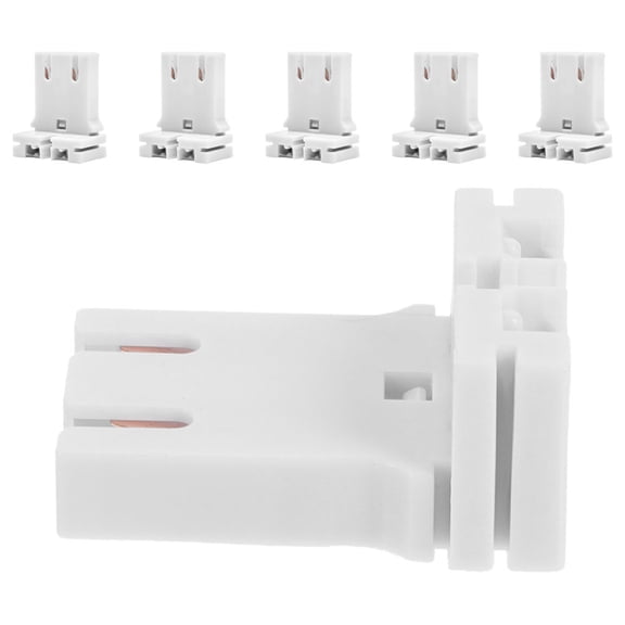 YUNLIGHTS Fluorescent Light Socket 6Pcs White Pc Easy Installation for Home Use
