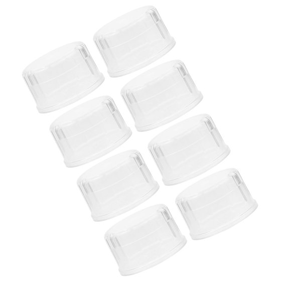 YUNLIGHTS 8Pcs Transparent Shaker Bottle Caps Replacement for Home Bar Cocktail Shakers
