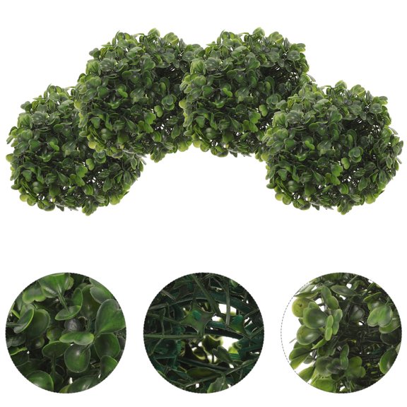 YUNLIGHTS 8Pcs Decorative Green Artificial Grass Ball for Wedding Mall Party Hanging Ornament