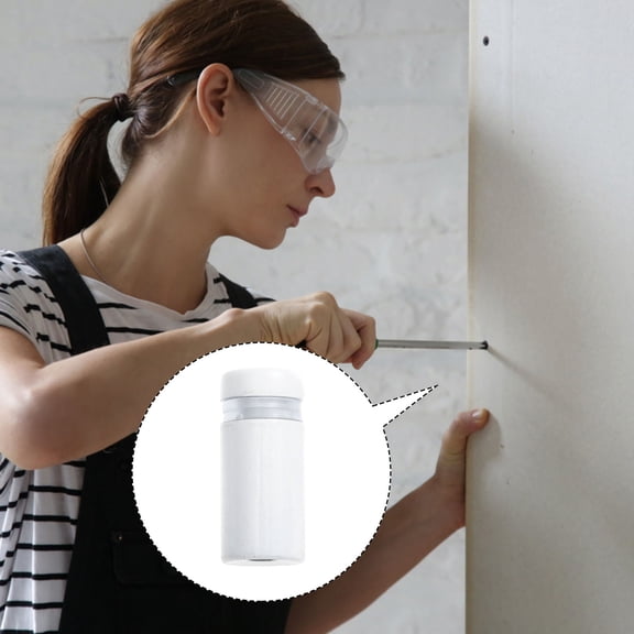 YUNLIGHTS 8Pcs White Stainless Steel Advertising Screw Nails for Home Wall Mounting