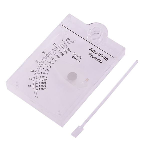 YUNLIGHTS Aquarium Salinimeter White Professional Salt Water Hydrometer for Accurate Fish Tank Use