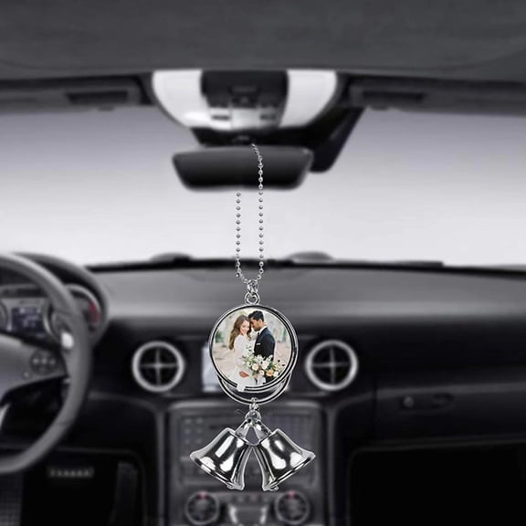 YUNLIGHTS Premium Plated Silver Car Tinkle Bell Pendant for Car Rearview Mirror and Bag Accessory