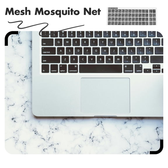 YUNLIGHTS Black Arabic Keyboard Letter Replacement Stickers for Desktop Computer PVC Material