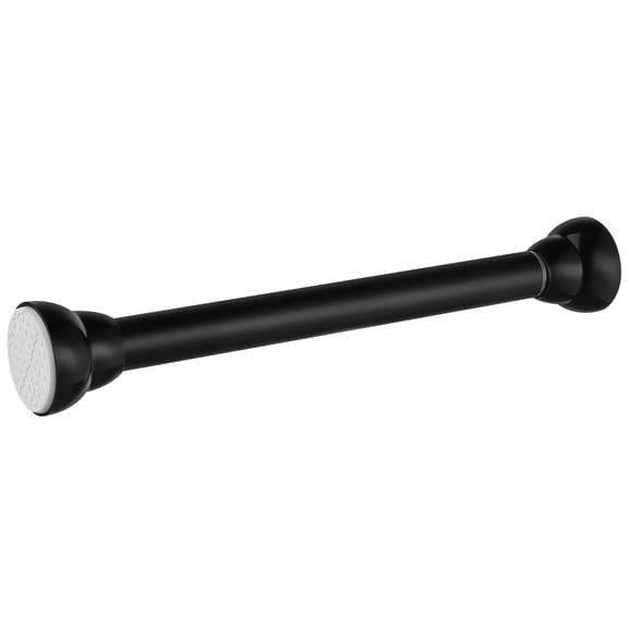 YUNLIGHTS Black Retractable Curtain Rod Telescopic Clothes Pole Easy Install No Hole Needed
